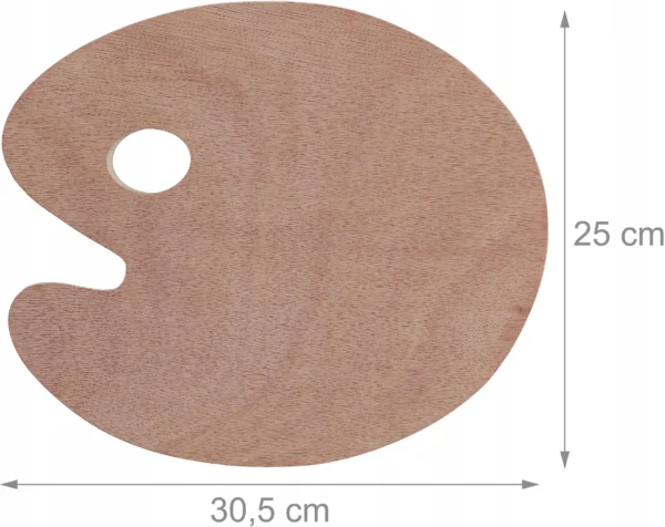 Paleta Malarska do farb drewniana otwór+ grawer gratis