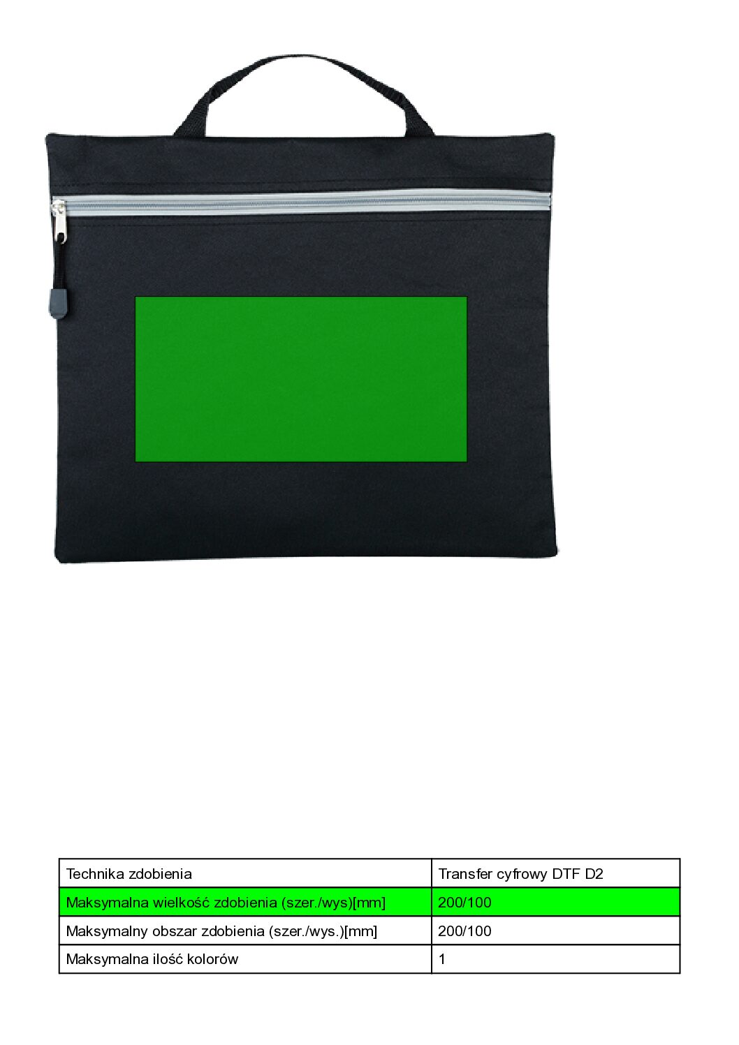 Torba na dokumenty czarna