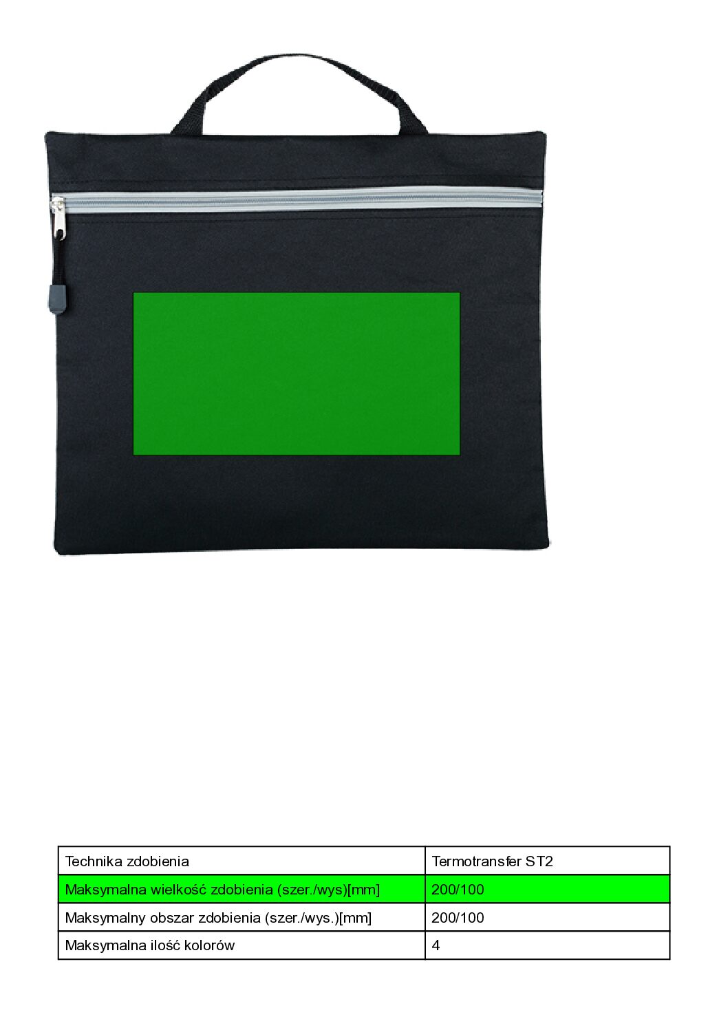 Torba na dokumenty niebieska