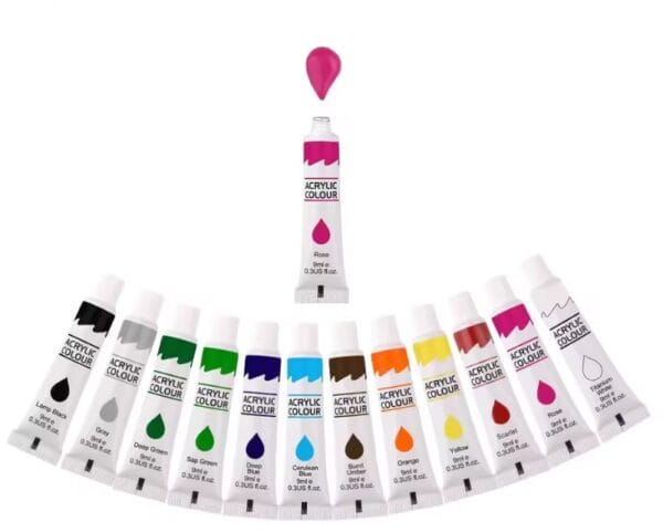 Farbki akrylowe (tubka 12x9ml)