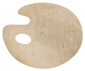 Paleta Malarska do farb drewniana otwór+ grawer gratis