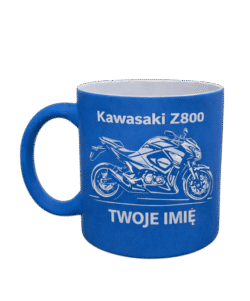 Kubek neonowy gumowana powierzchnia – niebieski z własną dedykcją