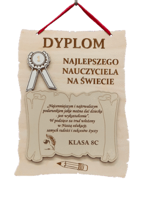 Podziękowania dla nauczyciela